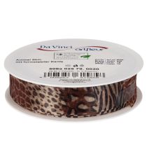 Artikel Dekoband Animal Print Leopardenmuster Geschenkband 25mm 20m