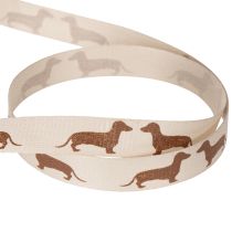Artikel Geschenkband Dackel Hundemotiv für DIY und Basteln 15mm 18m