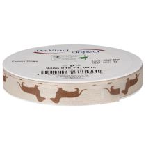 Artikel Geschenkband Dackel Hundemotiv für DIY und Basteln 15mm 18m