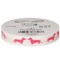 Artikel Dekoband Dackel Motiv Geschenkband 15mm 18m