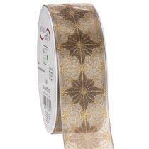 Artikel Dekoband mit Sternen Geschenkband mit formstabiler Kante 40mm 20m