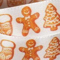 Artikel Geschenkband mit Lebkuchenfiguren Festliches Band für Weihnachtsgeschenke 25mm 18m
