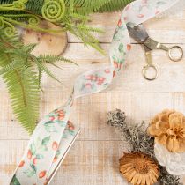 Artikel Geschenkband Herbst mit Hagebutten und Blättern 40mm 18m