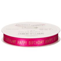 Artikel Geschenkband Happy Birthday mit festlicher Schrift für Geburtstagsgeschenke dekorieren 18m
