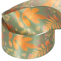 Artikel Dekoband mit Blatt Motiv Herbstdeko 40mm 15m