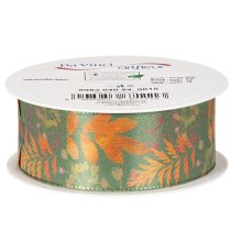 Artikel Dekoband mit Blatt Motiv Herbstdeko 40mm 15m