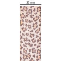 Artikel Geschenkband mit Animal Print Leopard 25mm 18m