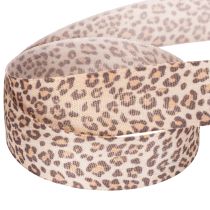 Artikel Geschenkband mit Animal Print Leopard 25mm 18m