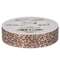 Artikel Geschenkband mit Animal Print Leopard 25mm 18m