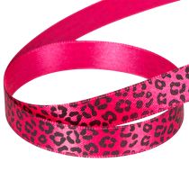 Artikel Dekoband mit Leopardenmuster Pink 15mm 18m