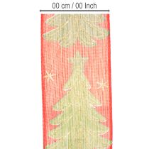 Artikel Geschenkband Tannenbaum mit Sternen 40mm 15m