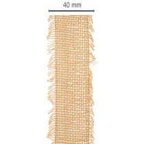 Artikel Dekoband Baumwolle Rustico Band mit Fransen 40 mm 30m