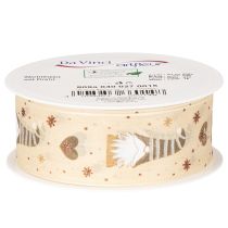 Artikel Dekoband Wichtel und Herzen für Geschenke und Basteln 40mm 15m