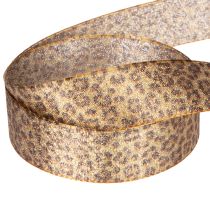 Artikel Geschenkband Leopard für kreative Dekoration und Floristik 25mm 20m