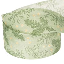 Artikel Geschenkband Stechpalme und Mistel 40mm 15m