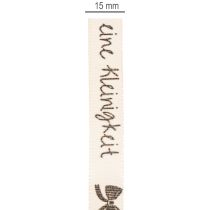 Artikel Geschenkband mit Aufdruck Eine Kleinigkeit 15mm 18m