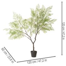 Artikel Künstlicher Baum mit filigranen Blättern 120 cm