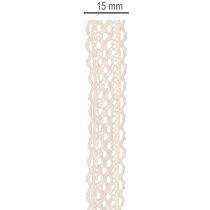Artikel Spitzenband Baumwolle für Dekoration und Handarbeit 15mm 10m