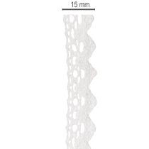Artikel Dekoband Spitze Feines Zierband aus Baumwolle für Handarbeiten 15mm 10m