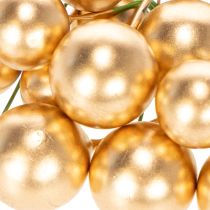 Artikel Goldene Beeren künstlich Kugeln am Draht für festliche Gestecke 2cm 48St