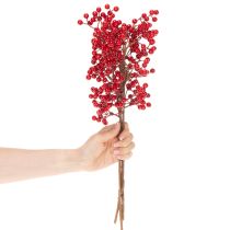 Artikel Künstlicher Ilexzweig mit roten Beeren dekorativer Zweig für Vasen 47cm 3St