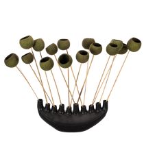 Artikel Bell Cup am Stiel Grün Getrocknete Exoten 5cm 15St
