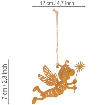 Artikel Biene zum Aufhängen Rost Deko Metall Sommerdeko 12cm 6St