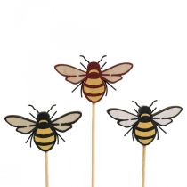 Artikel Bienenstecker Holz Blumenstecker Natur Farbig 34cm 12St