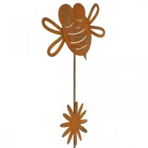 Artikel Gartenstecker Biene, Frühlingsdeko, Metallstecker Edelrost L24,5cm 6 St