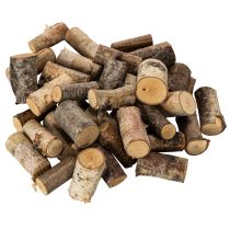 Artikel Deko Holzstücke Birke mit Rinde für Bastelarbeiten 3cm 300g