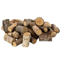 Artikel Deko Holzstücke Birke mit Rinde für Bastelarbeiten 3cm 300g