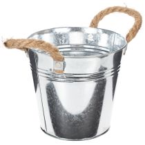 Artikel Blecheimer mit Seilgriffen glänzend Ø16cm