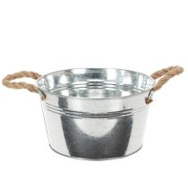 Artikel Blechschale mit Seilgriffen glänzend Ø22cm
