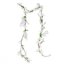 Floristik24 Blütengirlande Blumengirlande künstlich Weiße Blüten 160cm