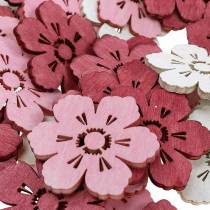 Holzblumen Kirschblüten, Streudeko Frühling, Tischdekoration, Blumen zum Streuen 72St