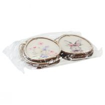 Artikel Blumenbild Hase im Ei Ostereier Deko Holz 9,5×12cm 6 St