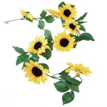 Floristik24 Blumengirlande mit 8 künstlichen Sonnenblumen 135cm