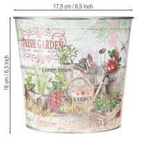Artikel Blumenkübel Klein Metall Farbig Fresh Garden H16cm 2St