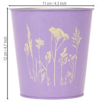 Artikel Blumentopf in Pastellfarben mit Blütenmotiv rund für Zimmerpflanzen 12cm 3St