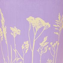 Artikel Blumentopf in Pastellfarben mit Blütenmotiv rund für Zimmerpflanzen 12cm 3St