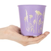 Artikel Übertopf Blumenmotiv in Pastellfarben für Balkon und Tischdeko 10cm 3St