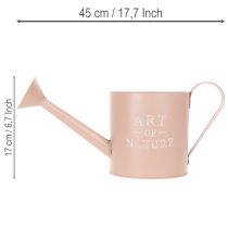 Artikel Blumentopf Vintage Deko Gießkanne Altrosa Zink Ø16,5cm H17cm