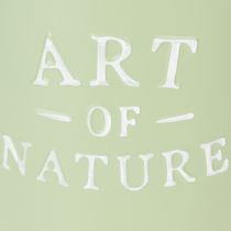 Artikel Blumentopf Zink Art of Nature Mintgrün Ø17,5cm H15cm