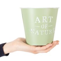 Artikel Blumentopf Zink Art of Nature Mintgrün Ø17,5cm H15cm