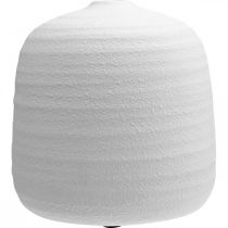 Artikel Blumenvase, Keramik Vase, Deko Vase Weiß Ø22cm H22,5cm