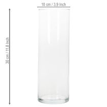 Artikel Blumenvase Schlanker Glaszylinder als Glasvase oder hohes Deko-Glas 30cm