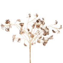 Artikel Bohnenblütenzweig Metallic Kunstpflanze Weihnachten 80cm 3St