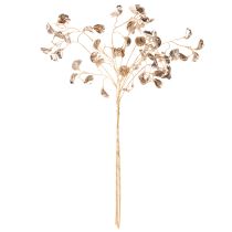 Artikel Bohnenblütenzweig Metallic Kunstpflanze Weihnachten 80cm 3St
