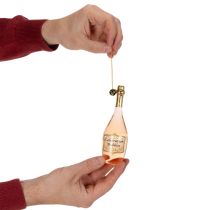 Artikel Baumanhänger-Set Sektglas und Sektflasche Weihnachtsdeko 14cm 2St