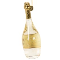 Artikel Sektflasche und Sektglas Anhänger-Set Weihnachtsbaum-Dekoration 14cm 2St